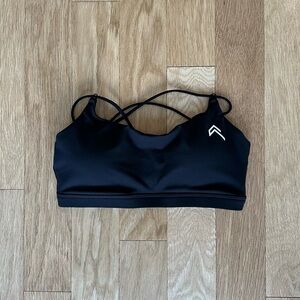 oner active black crossover bra, size S